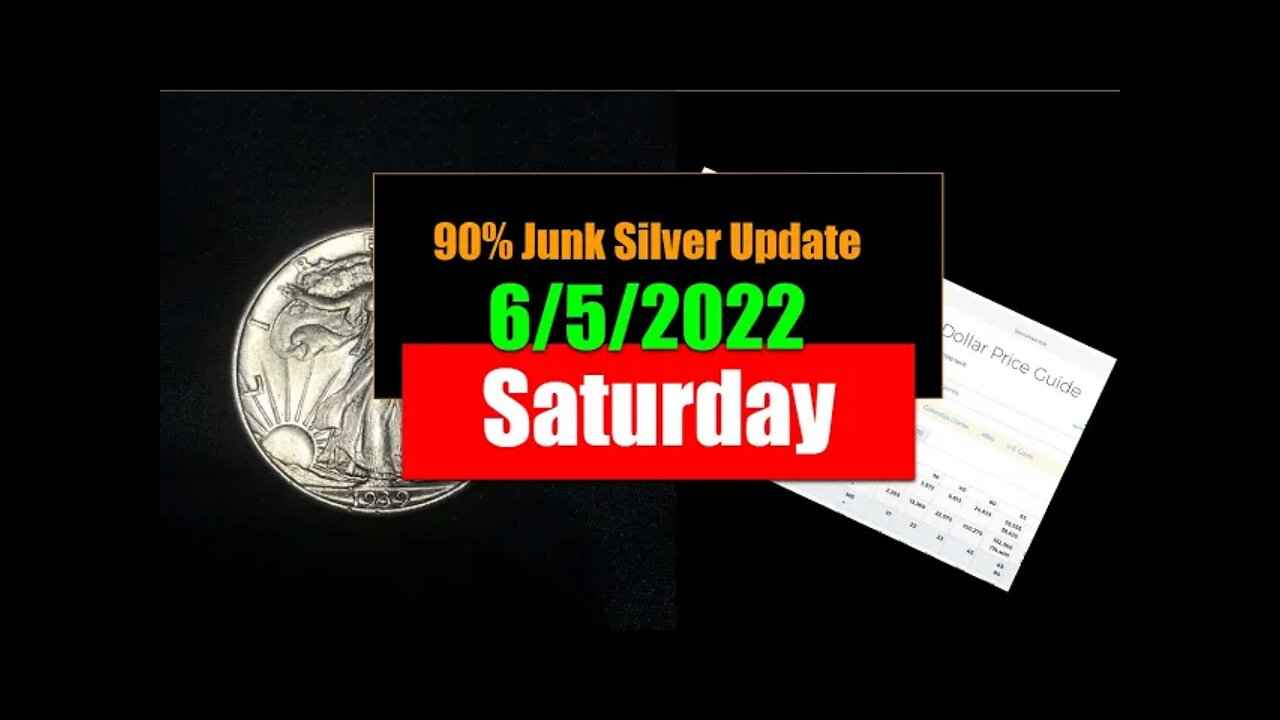 Junk Silver Weekend Update 6/5/22 - Why are Premiums on Junk Silver Still High As Spot Drops?