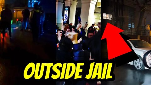 Andrew Tate FANS Pull Up To Jail & Protest Against Police