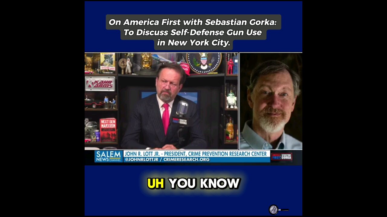 On America First with Sebastian Gorka: To Discuss Self-Defense Gun Use in New York City