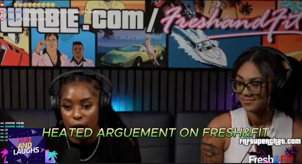 Heated Argument on Fresh&Fit (Donovan Sharpe Vs A Girl)