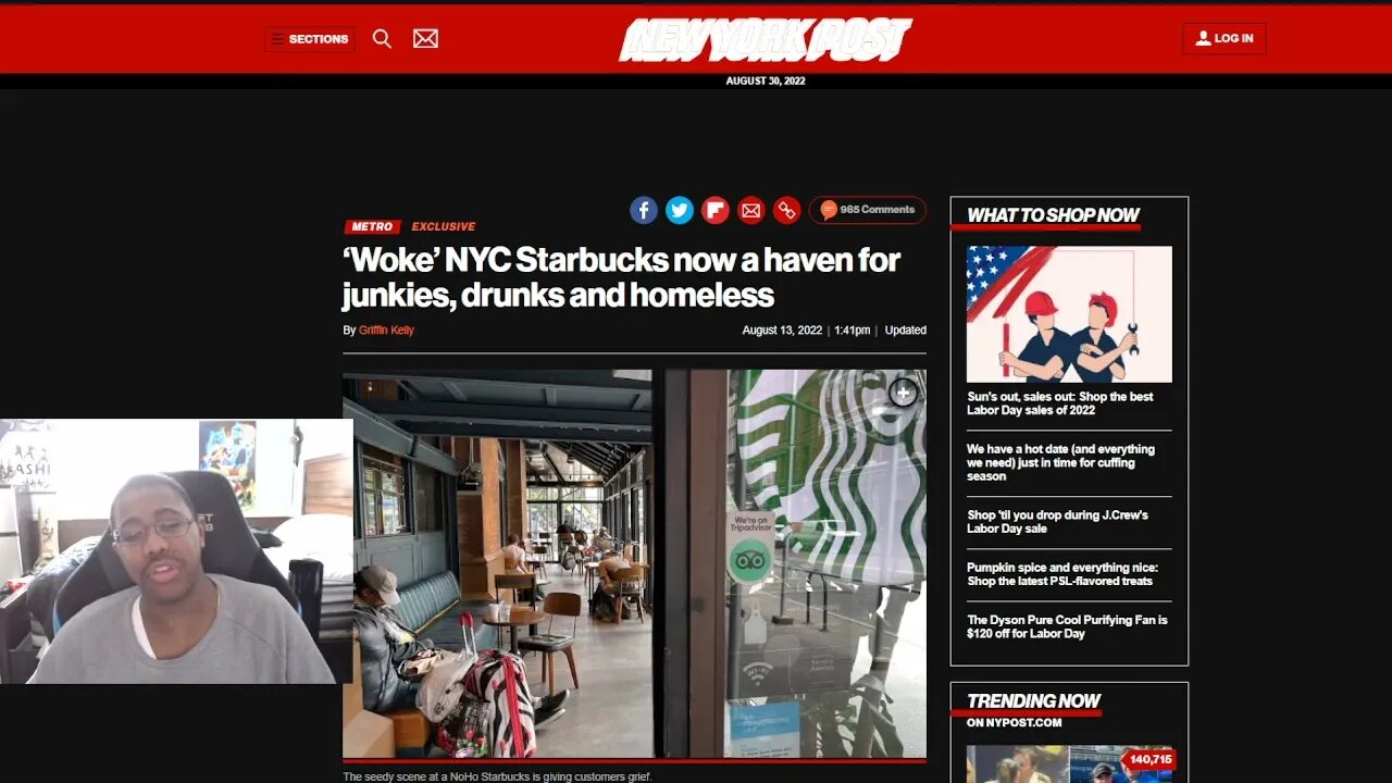 Starbucks is now a haven for homeless, junkies, & drunks there is also, a boycott happening