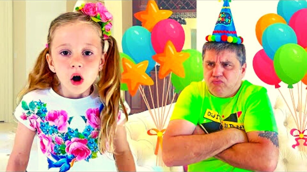 Nastya and Dad's Birthday