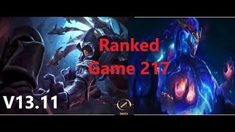 Ranked Game 217 Talon Vs Aurelion Sol Mid League Of Legends V13.11