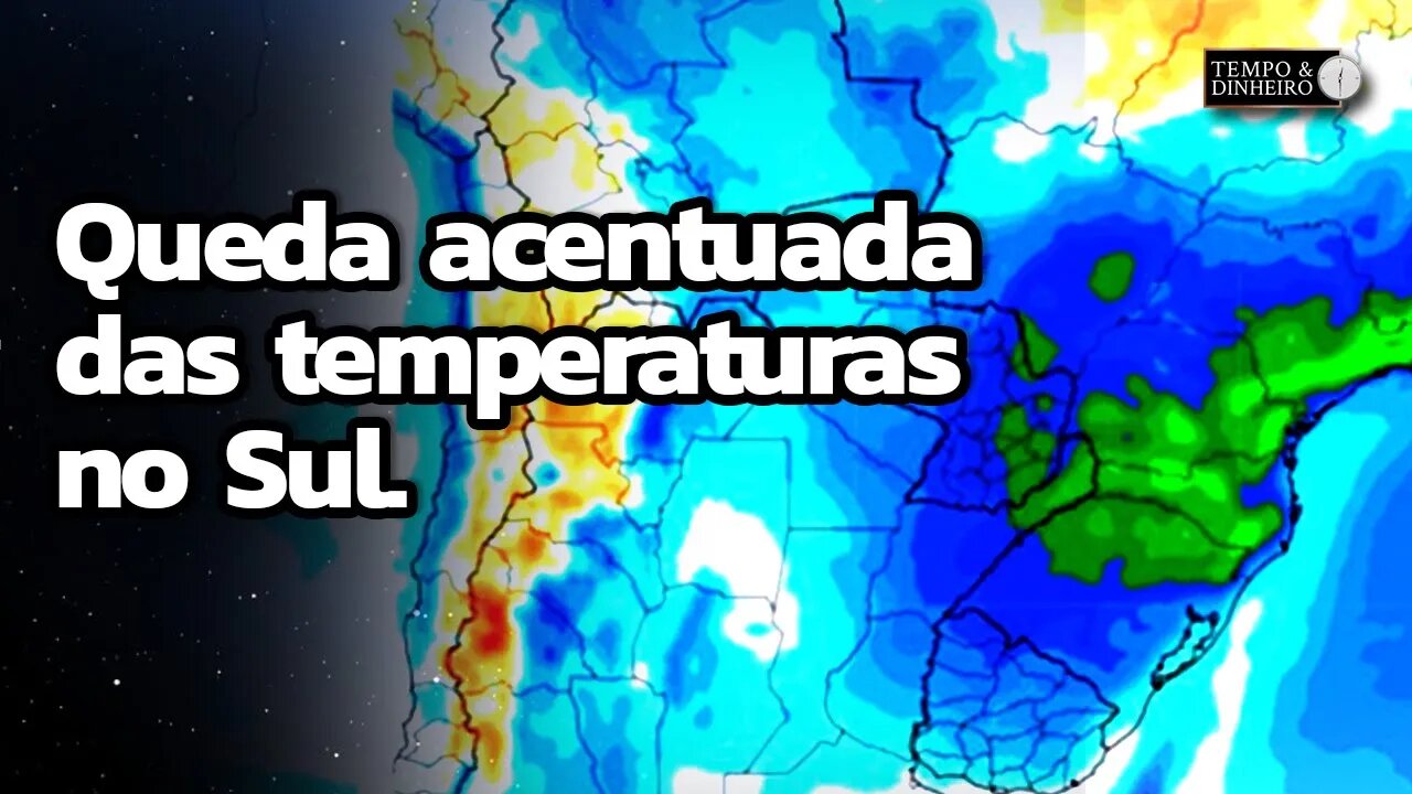 Meteorologia indica queda acentuada das temperaturas no Sul. Ar seco predomina