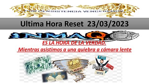 ES LA HORA DE LA VERDAD. Mientras asistimos a una quiebra a cámara lente