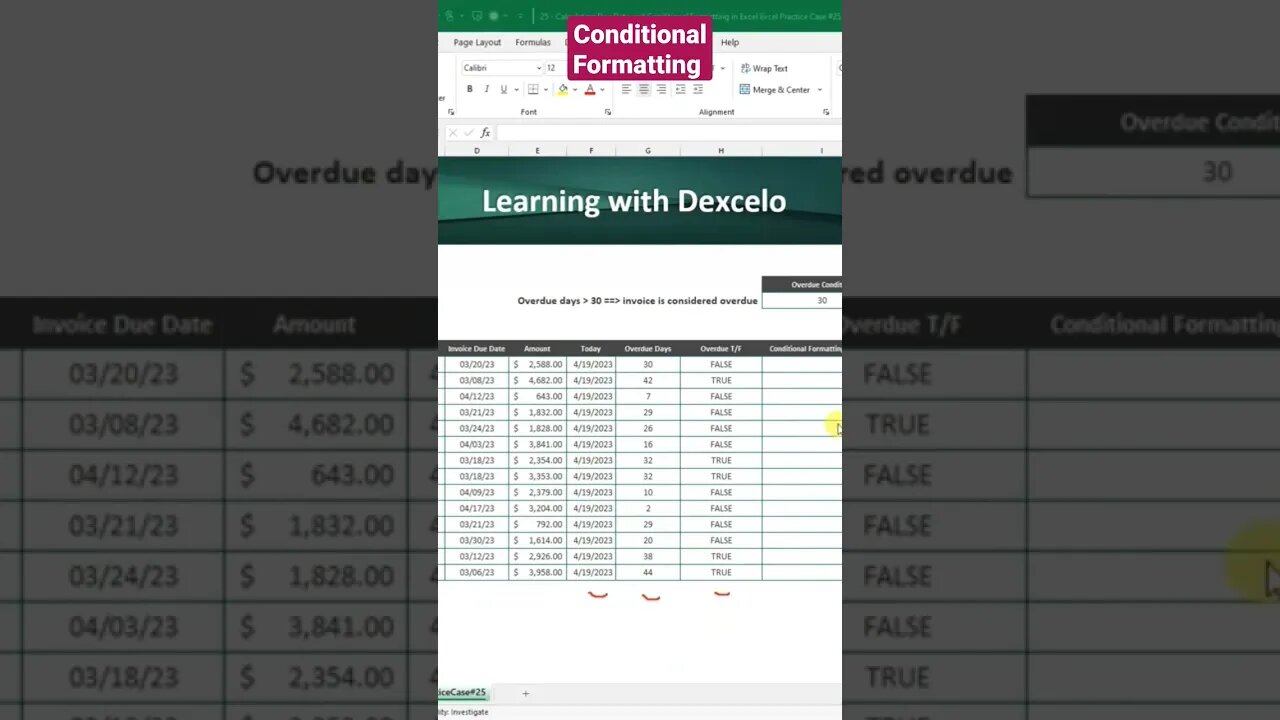 Conditional Formatting #excel #learnexcel #exceltips #excercise #microsoft #excelpro #exceltricks