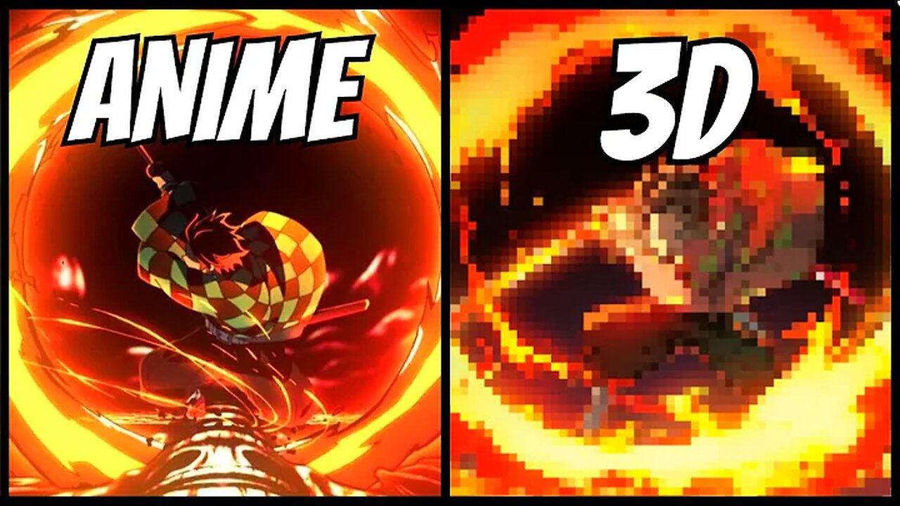 REMASTERED Iconic Anime Moments, But in 3D