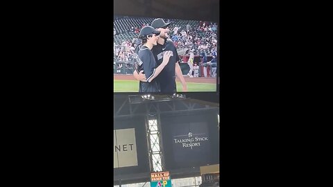 Michael Longfellow Dbacks 1st pitch