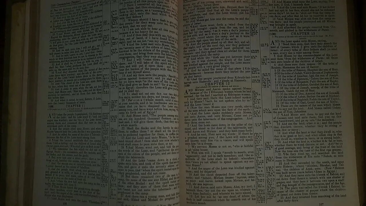 Numbers12 Bible Reading 02October