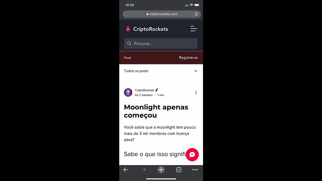 Moonlight acabou de começar e isso é ótimo. CriptoRockets.com