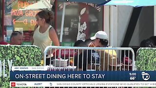 On-street dining here to stay in San Diego