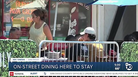 On-street dining here to stay in San Diego