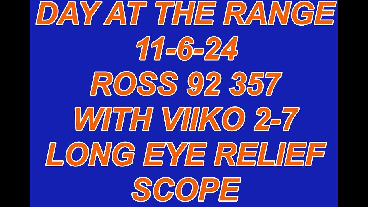 Rossi 92 357 with Viiko scope Range report