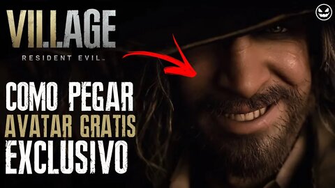 RESIDENT EVIL 8 VILLAGE: COMO PEGAR AVATAR GRATIS EXCLUSIVO PS4 & PS5 #shorts