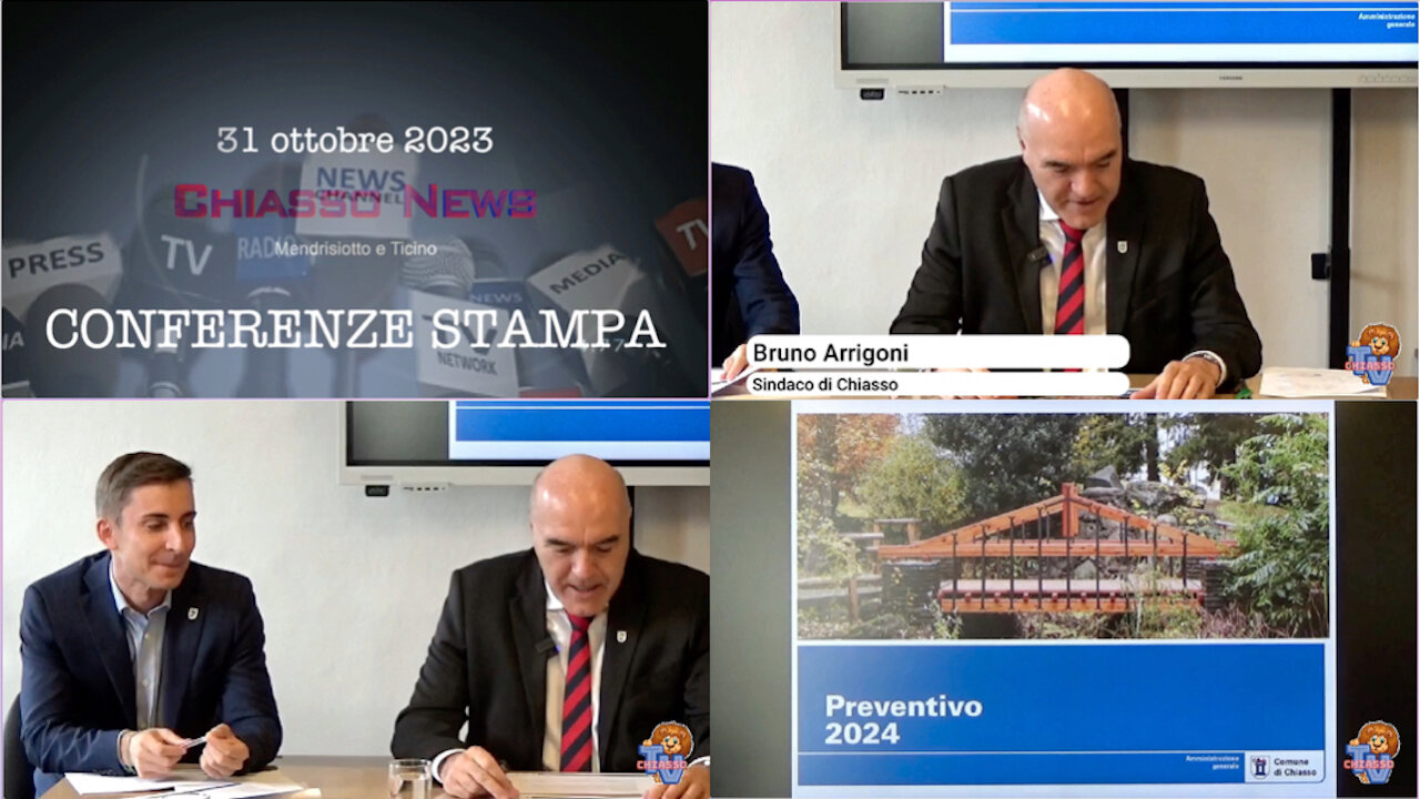 Conferenza stampa - Preventivo 2024 Comune di Chiasso