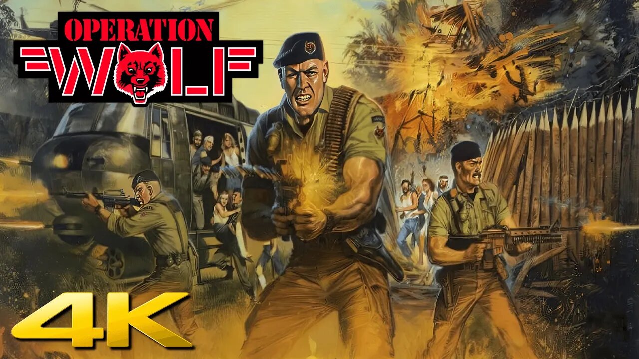 ⭐ OPERATION WOLF | 4K/60ᶠᵖˢ | ARCADE #walkthrough #longplay #playthrough