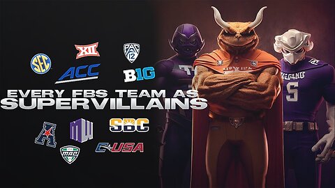 Every FBS College Football Team as a A.I SuperVillain