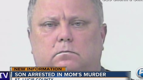 Son arrested in mom's murder