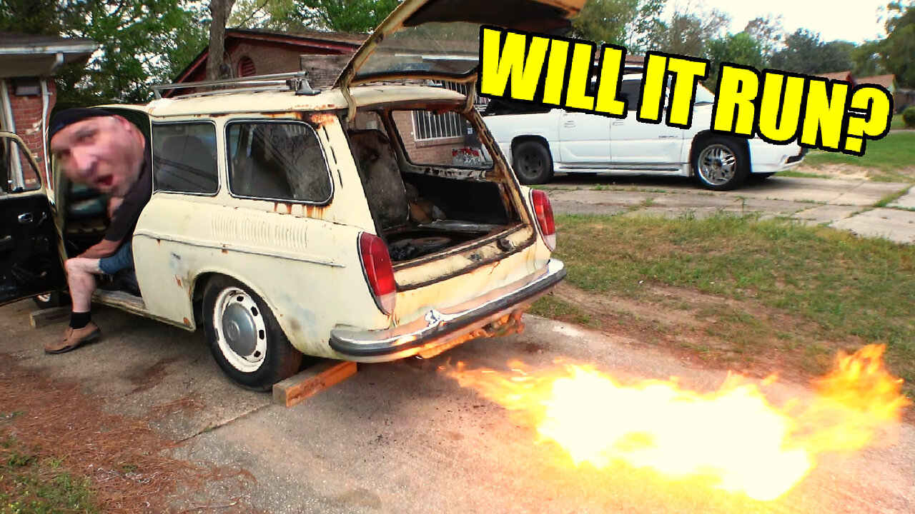 🚗🔥🔥Will it Run? (1971 VW Type-3 Squareback 1600 Variant)