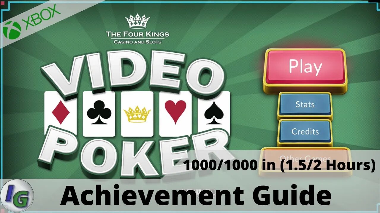 Four Kings: Video Poker Achievement Guide on Xbox