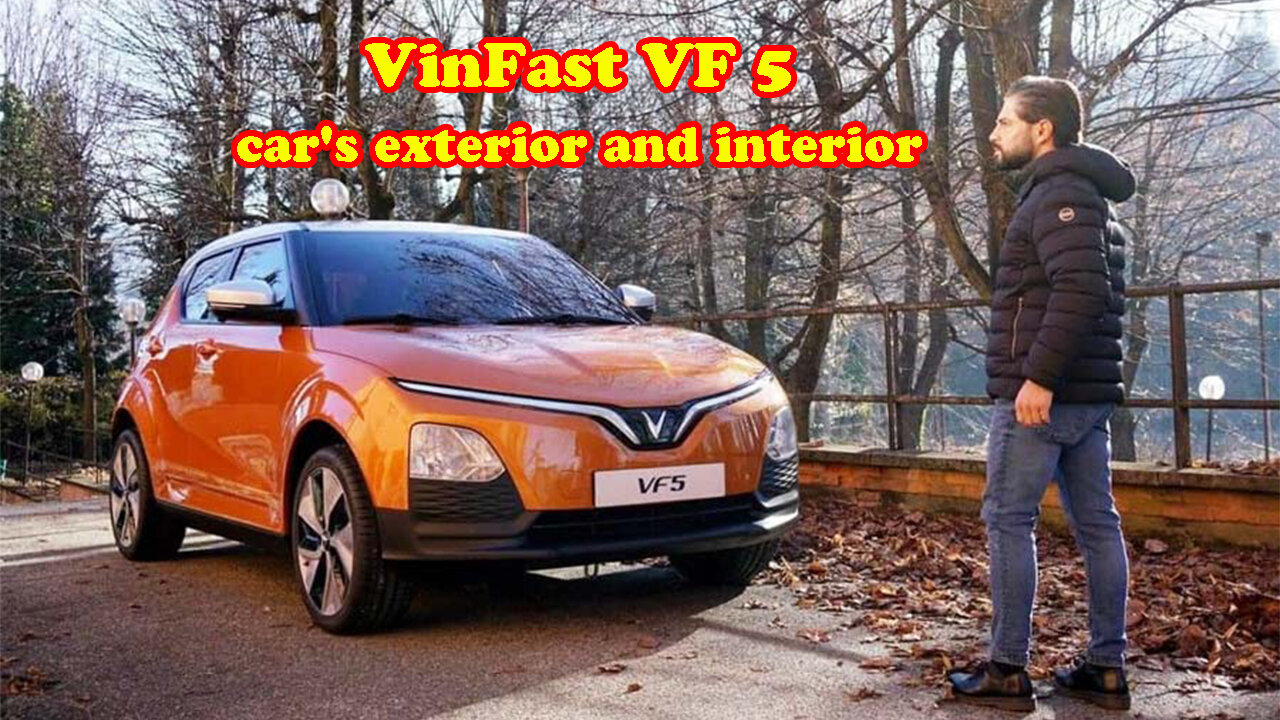 VinFast VF 5 car's exterior and interior