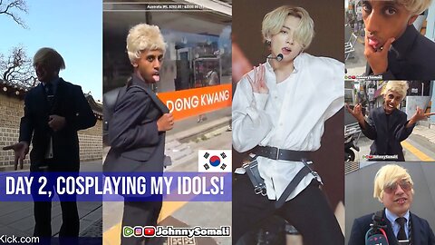 Cosplaying as Black Jungkook in Seoul! 🇰🇷