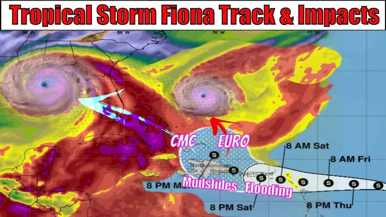 Tropical Storm Fiona Strengthens! Track, Impacts & Forecast - Weatherman Plus