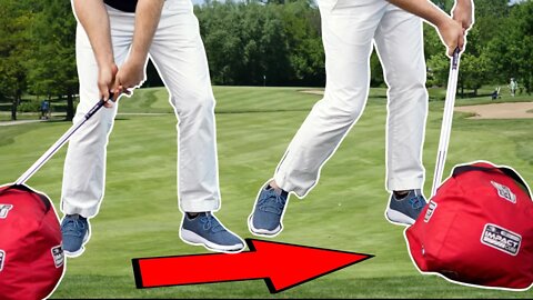 This Crazy Simple Feel To Hit Irons Consistently | Drag The Bag!