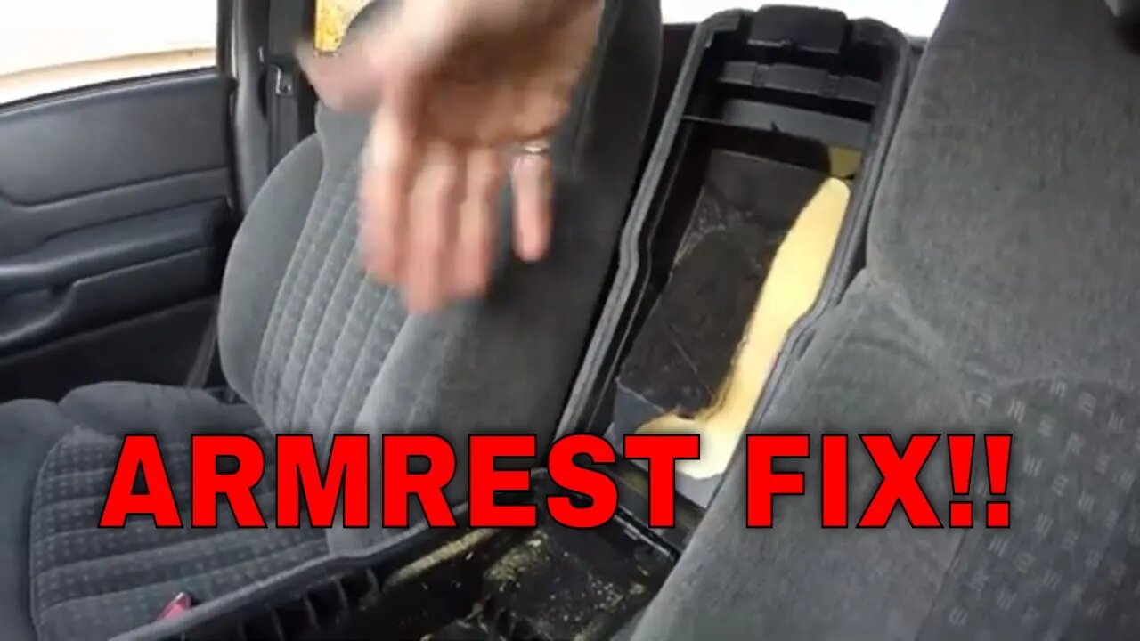 2002 CHEVY S-10 CENTER CONSOLE ARM REST FIX