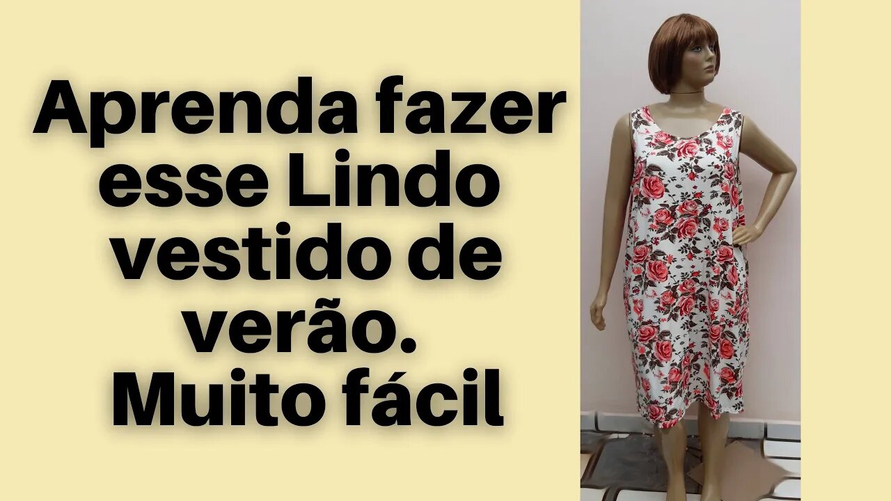 Aprenda fazer esse vestido de verão