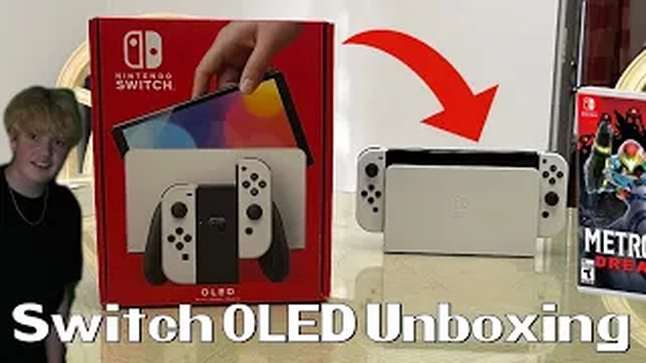 Switch OLED & Metroid Dread Unboxing!