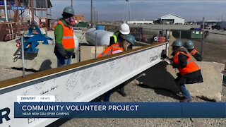 Community volunteer project at CSU spur campus in Denver