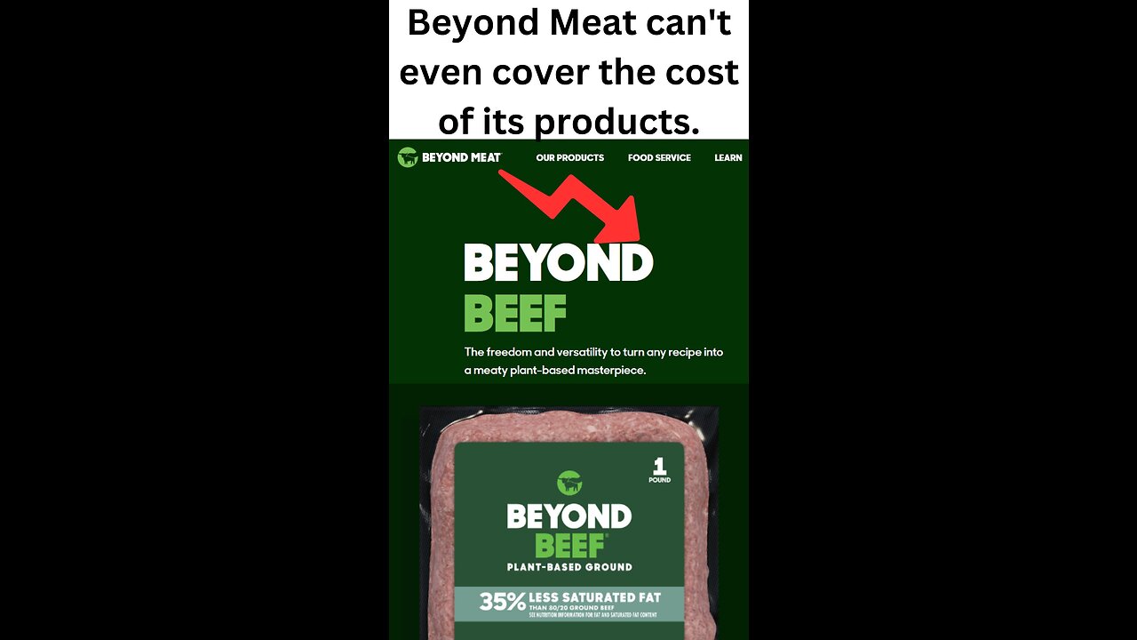 In 2022, Beyond Meat could not even cover the cost of its products.