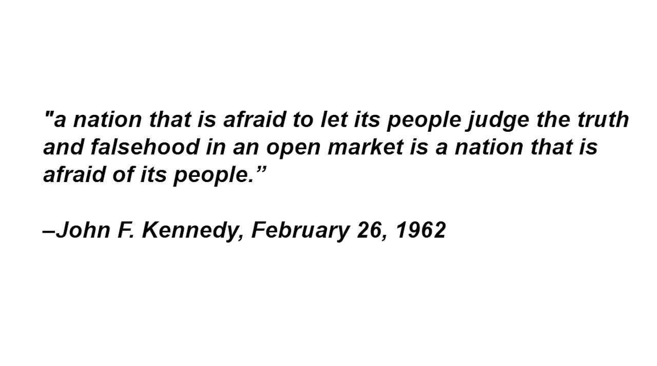 A Nation That Is Afraid Of Its People