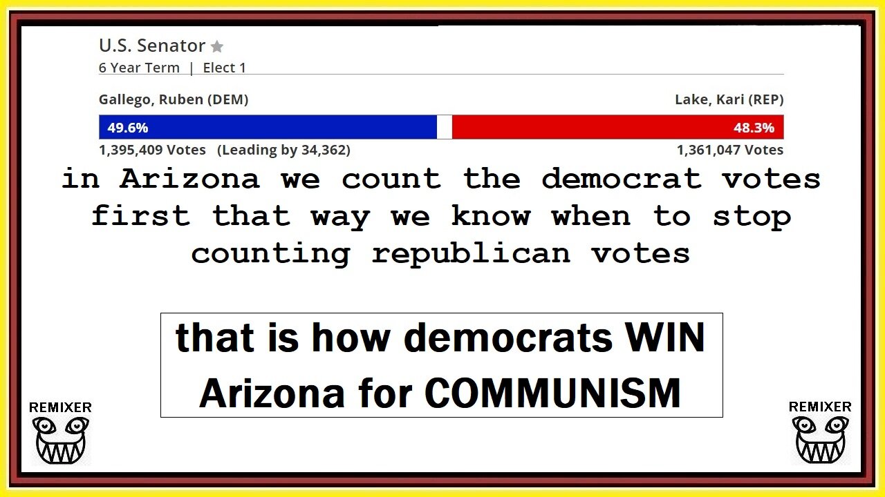 in Arizona we count the democrat votes first