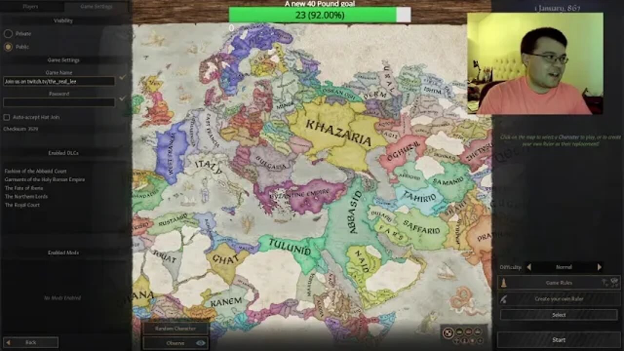 Join in! Lets see if we can make the Holy Roman Empire. Crusader Kings III Multiplayer time!