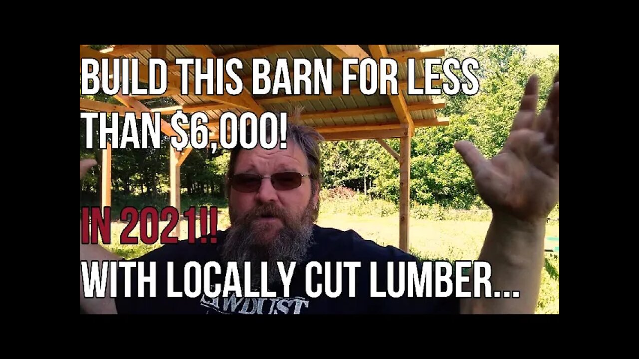 The $6,000 Timber Frame Barn Build Pt. 1