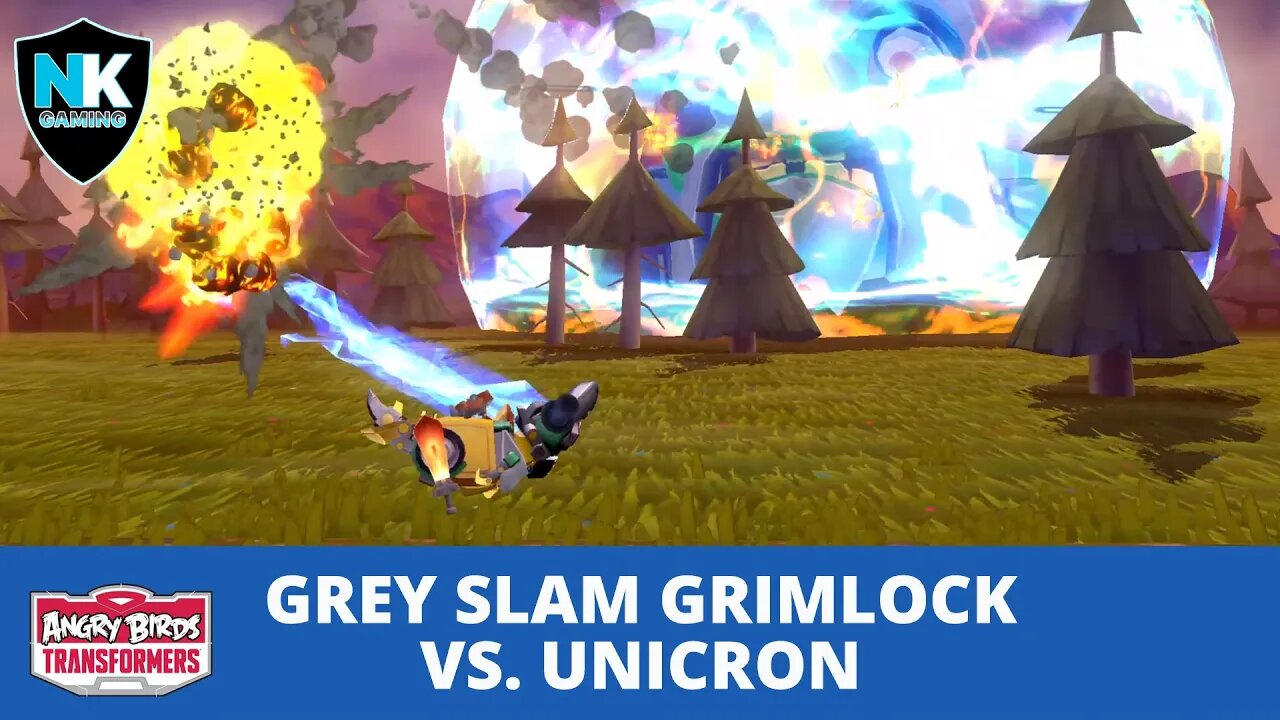 Angry Birds Transformers - Grey Slam Grimlock vs. Unicron