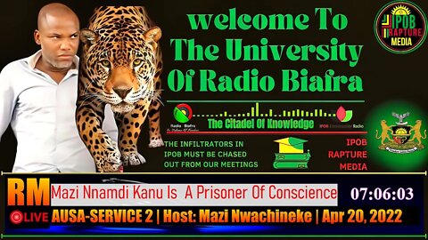 Welcome To The University Of Radio Biafra | HAUSA-SERVICE | Host: Mazi Johnathan | Apr 20, 2022