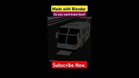 bus animation in blender