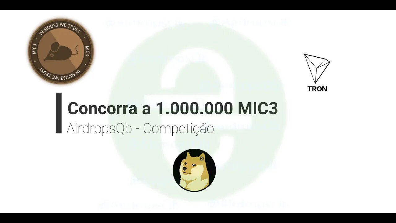 Finalizado - Airdrop - AirdropsQb - Sorteio de 1.000.000 MIC3 de gratis!