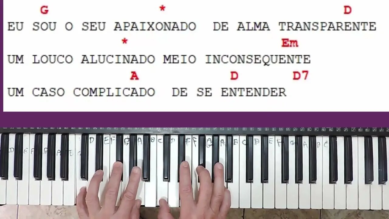 É O AMOR [ TECLADO PARA INICIANTE ] prof. Jaime Toledo