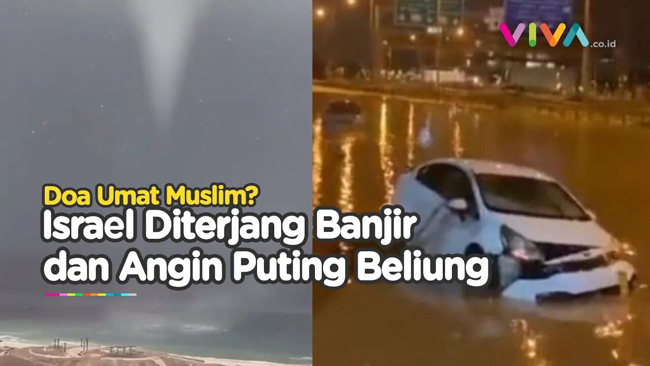 Puting Beliung dan Banjir Hantam Israel di Tengah Perang