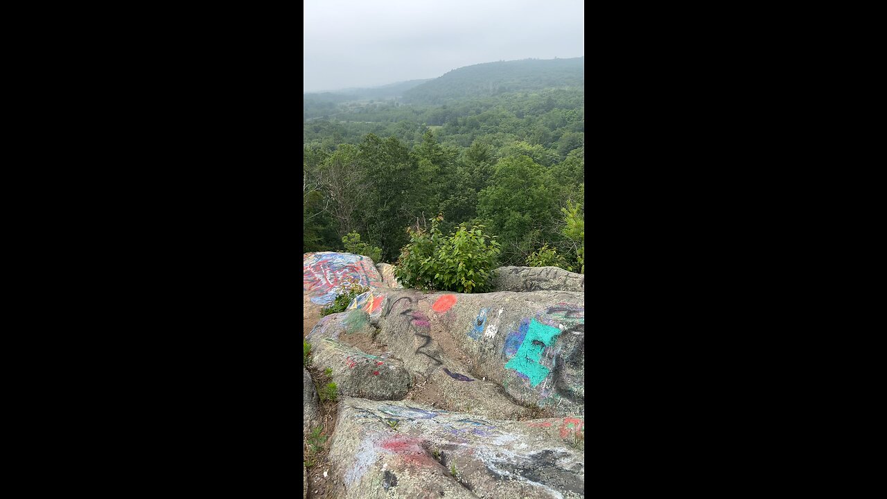 Look out rock with all the haze from Canada