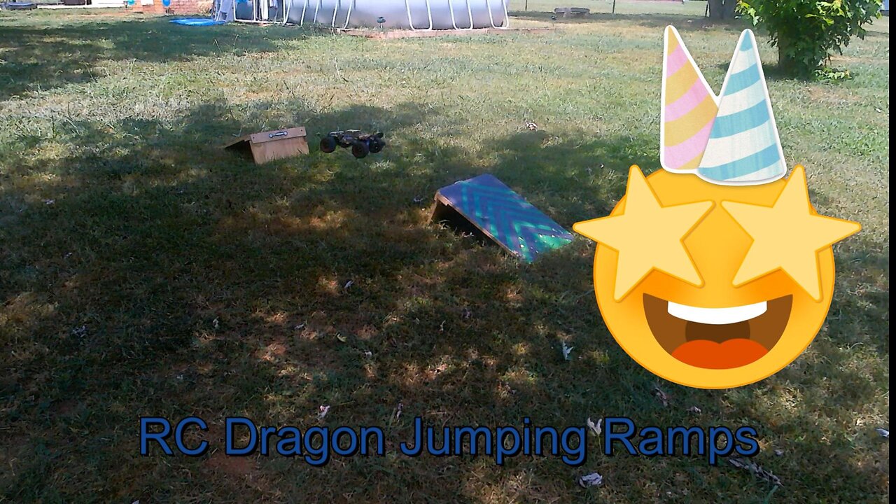 RC Dragon First Jump on Ramps