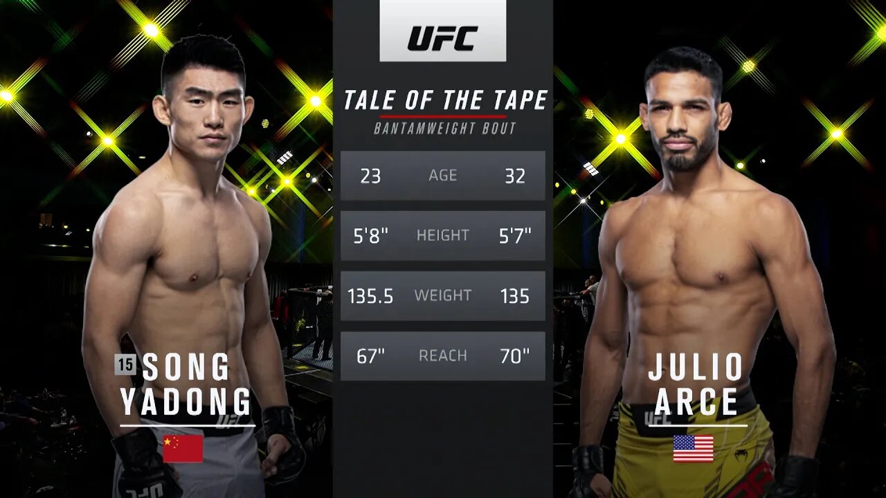 Song Yadong vs Julio Arce | FREE FIGHT | UFC Vegas 72