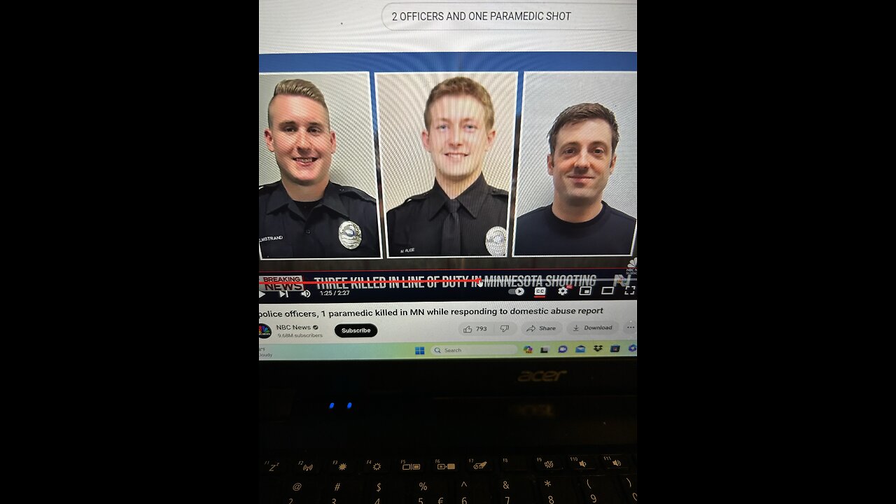 DECODE: Two police officers & ONE FIREFIGHTER KILLED IN MINNESOTA...