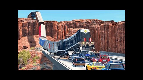RUNAWAY HELL │ Epic Train Chase and Crash - BeamNG.drive