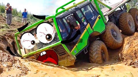 Off Road Truck Mud Race _ Extrem off road 8X8 Truck Tatra - Woa Doodles Funny Videos