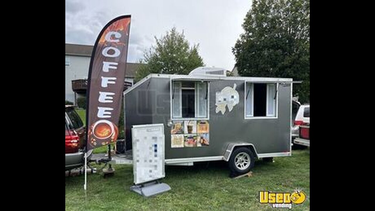 2014 - 7' x 12' Coffee and Espresso Concession Trailer for Sale in Pennsylvania